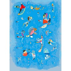 모모픽스페인팅 DIY명화그리기 60x75cm, WP25 칸딘스키 푸른하늘