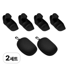 로멀리 헬스 굳은살방지 턱걸이 장갑, 2세트, 블랙