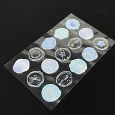 실링왁스 스티커 블루 실링인장