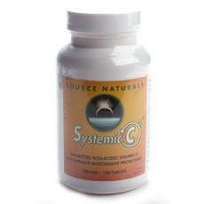 SOURCE NATURALS Systemic C維他命C綜合補充錠 500mg, 1個, 120顆