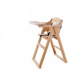 實木寶寶餐椅兒童酒店餐桌可摺疊BB凳吃飯座椅凳安全嬰兒餐椅商用, 1個, 原木色兒童餐椅(無漆):一個