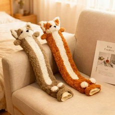 柯基橘狗熱水袋加長款特大號 冬天暖手暖腳暖床防爆神器 (臺灣出貨), 1個, 橘狗熱水袋,90釐米