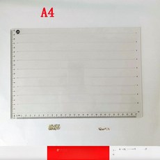 입시 격자 A4 짧은 줄긋기 표시 간격 줄간격 직선 연습 종이 특수 노트, 1개, 2cm 2mm 자 A4 줄자 27cm