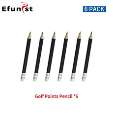 골프 점수 책 연필과 점수 카드가있는 새로운 PU 가죽 소재 점수 노트 골프 용품 사용하기 쉬운 드롭 선박, 03 6 Pencils