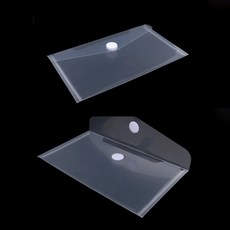 투명 유인물 파일 봉투 파우치 안내문 계약서 케이스 3size, A5, 5개