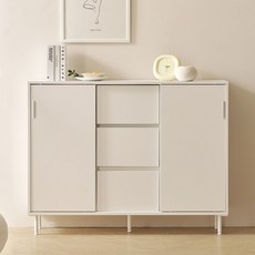 룸앤디 NEW 스르륵 3단 1200서랍 다리형 E0등급 슬림 슬라이딩 서랍수납장, 스르륵 3단 1200서랍 화이트(다리형)