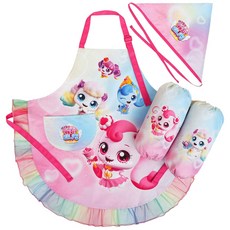 새콤달콤 캐치티니핑 포실핑 말랑핑 오로라 토시두건앞치마 3종세트