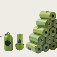 반려동물 친환경 생분해 향기 배변봉투 20롤 디스팬서 케이스 증정, 그린, 300개, 20개입