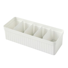 집이지 카니카니 양말 속옷 칸막이 정리함 세트, 화이트 (슬림세트), 4개