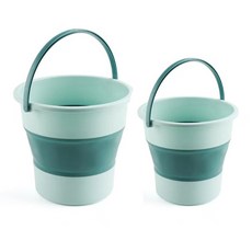 라라하우스 벡스 접이식 폴딩 세차 바스켓 세차버킷 바구니, 스카이블루, 10L+16.8L 2개 세트