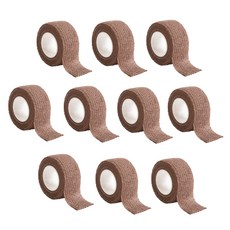 더편한생활 의자 발커버 테이프 긁힘 소음 미끄럼 방지 패드, 10개, 브라운