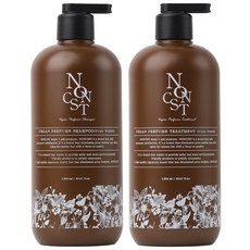 논코스트 비건 유자우디 퍼퓸 샴푸 + 트리트먼트 1055ml 세트, 1세트