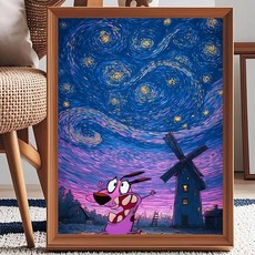 애니메이션 그림 서예 캔버스 거실 홈 장식 벽 예술, A. 15X20cmFrameless