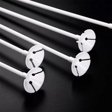 브로키 풍선 컵스틱 세트 32cm, 100개, 화이트