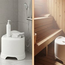 모아위드 욕실의자 화이트 사우나의자, 대