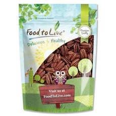 Food to Live 히말라야 소금이 함유된 드라이 로스트 피칸 반쪽 118.3ml(4온스) 오븐에 구운, 0.25 Pound