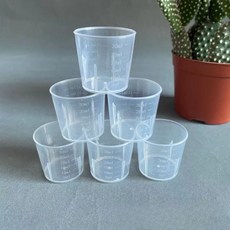 30ml 塑膠刻度量杯 多用途小量杯 雙面刻度設計 藥水料理實驗適用, 1個, 30ml量杯, 透明