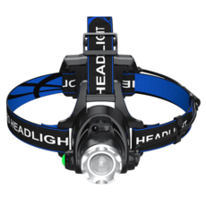 鋁合金感應式感應頭燈 附2顆電池 可調聚焦 T6強光頭燈 工程帽頭燈 釣魚頭燈 登山頭燈 頭戴式頭燈 變焦頭燈 充電頭燈 水電, 1個