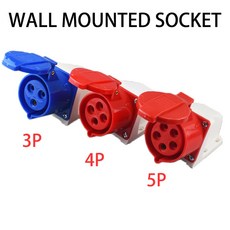 IP44 산업용 플러그 32A 3PIN 장착 소켓 방수 커넥터 연결 4PIN 전기 5PIN 16A, 4페이지, Wall Mounted So et