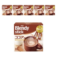 AGF Blendy 可可牛奶隨沖包, 6個, 18入