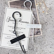 철제 s자고리 s고리 빈티지후크, 빈티지화이트, 1개