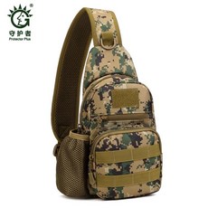 守護者 Protector Plus 戰術胸包 軍規MOLLE系統耐磨戶外單肩背包, 叢林數碼, 叢林數碼