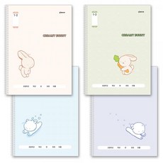 클라리온 초등학교 1-2학년 스프링 노트 10개세트 학용품 입학선물 어린이날선물, 1개, 혼합색상