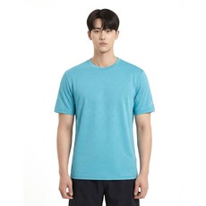 콜핑 남성 하이쿨 멜란지 시원 등산 반팔 라운드 티셔츠 2442TK932M