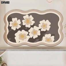 DFMEI 浴室地墊硅藻泥防滑吸水軟墊洗手間廚房腳墊子衛生間門口廁所地毯, 小樣隨機發10X20CM