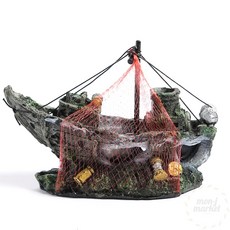 수조장식 어항 난파선 장식