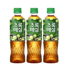 웅진 초록매실 페트, 500ml, 3개