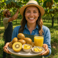[디어브릭스] 5차완판! 고당도 껍질째먹는 골드키위 뉴질랜드 제스프리 H백화점 호텔 카페 레스토랑 납품용 업소용 대용량, 1개, [당도끝판왕] 골드키위 중과 1.6kg 내외