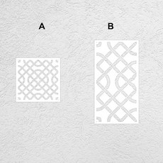 페인팅용 스텐실 벽 석고 장식 템플릿 가구 빈티지 레트로, [01] S 40cmX40cm - A, 1개