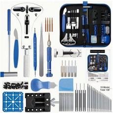 手錶維修工具208件套 修錶工具拉鏈包 拆卸手錶維修工具組閤套裝, 1個, TZ1-046 208件套