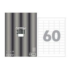 폼텍 레이저 잉크젯 공용 바코드용 라벨 LS-3101, 60칸, 100매