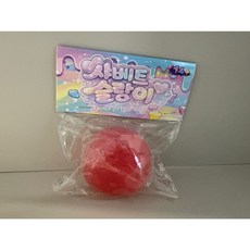 티토 샤베트 크런치 슬랑이 스트레스볼 말랑이 슬라임 시퀴시 피젯토이, 핑크, 150g, 1개