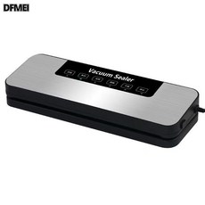 DFMEI 家用全自動真空封口機食品包裝機小型保鮮機塑封壓縮機器乾溼, A款機器+150袋子, 灰色
