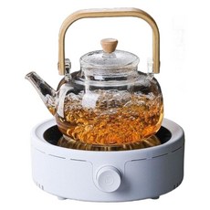 소형 하이라이트 전기레인지 가정용 가열판, B. 흑로+대나무 손잡이 유리병