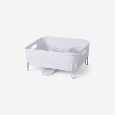 마켓비 DULCE 식기건조대 365, 스테인리스스틸-화이트, 1개