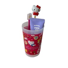HARUH 일본정품 헬로키티 양치컵, 레드, 1개
