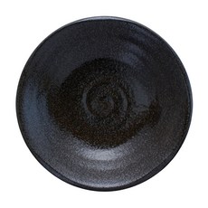 미노야키 흑요 파스타 접시 카레 접시 중접시 직경 약 21 cm 전자 레인지 식세기 대응 심플 무지 블랙 일본제 133 80902, 상세페이지 참조, 기타
