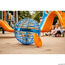 공중회전 플라잉볼 마법처럼 날아오르는 빛나는 장난감, 블루, 1개