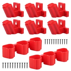 164pcs 배터리 홀더 및 도구 호환 가능 밀워키 M12 벽걸이형 플라스틱 드릴 보관함, 03 set A 8pcs