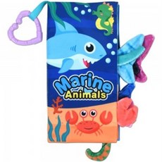 오즈토이 유아용 라르고 컬러 헝겊 꼬리 촉감책 바다생물 66531a-2 초점책 신생아 완구