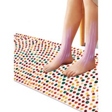 발바닥 지압매트 돌 지압 발판 혈자리 마사지 걷기, 40x100cm 천연 마노석, 1개