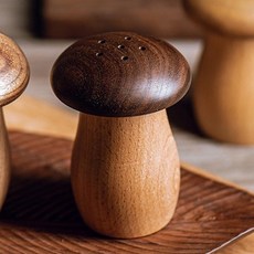 우드 버섯 이쑤시개통 요지통 디스펜서 귀여운, 호두나무 버섯 칫솔 케이스 3개, 1개