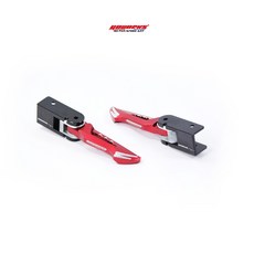 【GOWORKS】飛旋踏板後移組SYM DRG1專用-單邊販售，提升騎乘舒適度與操控性, 銀色,坐在車上左邊