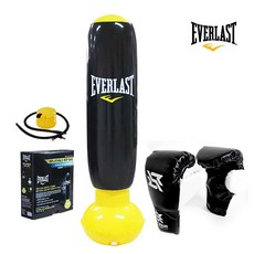 에버라스트 에버라스트 아동 펀치백 세트 ( 펀칭백 + 권투글러브 ), (클래식블랙) 소, 1세트, 인플레이터블 밥백 + 쇼다운권투글러브