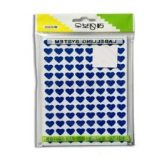 님아 청색 하트 견출지 9mm 13장 얼굴스티커