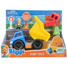 Blippi 聲光效果翻斗車 7件組, 藍色, 1個